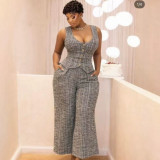 Women Summer Vest and Pants Two-Piece Set