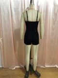 Transparent Strap Slim Waist Jumpsuit