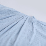 Women Short Skirt Halter Neck V Neck Ruffled Ribbon Sexy Bodycon Dress