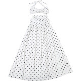 Women Summer Sexy Backless Strapless Top and Skirt Two-Piece Set