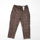 Women Polka Dot Print Headband Top and Pant Three-Piece