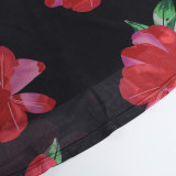 Women Sexy Backless Floral Beach Holidays Camisole Dress