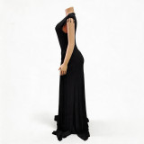 Summer Tassels Detail Slim Waist Slim Fit Casual Evening Dress