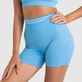 Women fitness fitted knitting tank top yoga running yoga shorts/pants