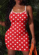 Women's Trendy Printed Strap Club Dress