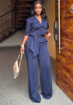 Summer Plus Size Women's Short Sleeve Blazer & Straight Leg Pants Business Two-Piece Suit