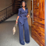 Summer Plus Size Women's Short Sleeve Blazer & Straight Leg Pants Business Two-Piece Suit