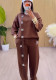 Summer Round Neck Short Sleeve T-Shirt & Straight Leg Pants Embroidered Hooded Sports Set