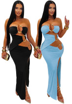 Women's Sexy Strapless Club Party Bodycon Dress