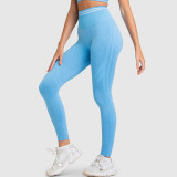 Women fitness fitted knitting tank top yoga running yoga shorts/pants
