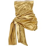 Women spring sexy strapless irregular patchwork bodycon bodysuit