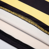 Women Casual American Striped Letter Sleeveless Sexy Top