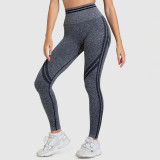 Women fitness fitted knitting tank top yoga running yoga shorts/pants