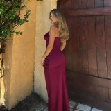 Women Lace Lace Sexy Slit Dress