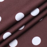 Women Polka Dot Lace Bra Wide Shoulder Strap Sexy Mini Dress