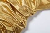 Women spring sexy strapless irregular patchwork bodycon bodysuit