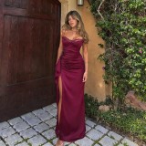 Women Lace Lace Sexy Slit Dress