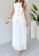 Summer Women's Chic Vest Top & Pleated Skirt Two-Piece Set