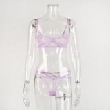 Women's Sexy Underwire Bikini Two-Piece Lingerie Set