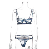 Women's Sexy Underwire Bikini Two-Piece Lingerie Set