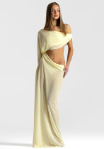 Summer Women's Holidays Sexy Chiffon Patchwork Slash Shoulder Dress Summer Women's Holidays Sexy Chiffon Patchwork Slash Shoulder Dress