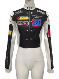 Women's Spring & Autumn Casual Stand Collar Slim Fit Street Style Baseball Jacket