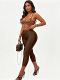 Women's Sexy Fashion Solid Stretch Slim Fit Cropped Pants