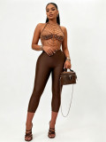Women's Sexy Fashion Solid Stretch Slim Fit Cropped Pants