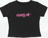 Street Style Printed Cropped T-Shirt