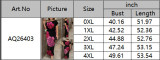 Plus Size Women's Rose Print Off Shoulder Short Sleeve Bodycon Party Dress