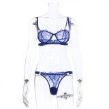 Women's Sexy Underwire Bikini Two-Piece Lingerie Set