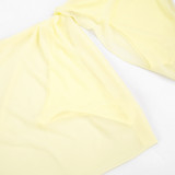 Summer Women's Holidays Sexy Chiffon Patchwork Slash Shoulder Dress