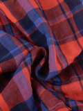 Women's Spring & Autumn Casual Street Plaid Turndown Collar Long Shirt Trench Coat