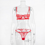 Women's Sexy Underwire Bikini Two-Piece Lingerie Set