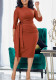 Plus-Size Elegant Office/Bodycon Dress