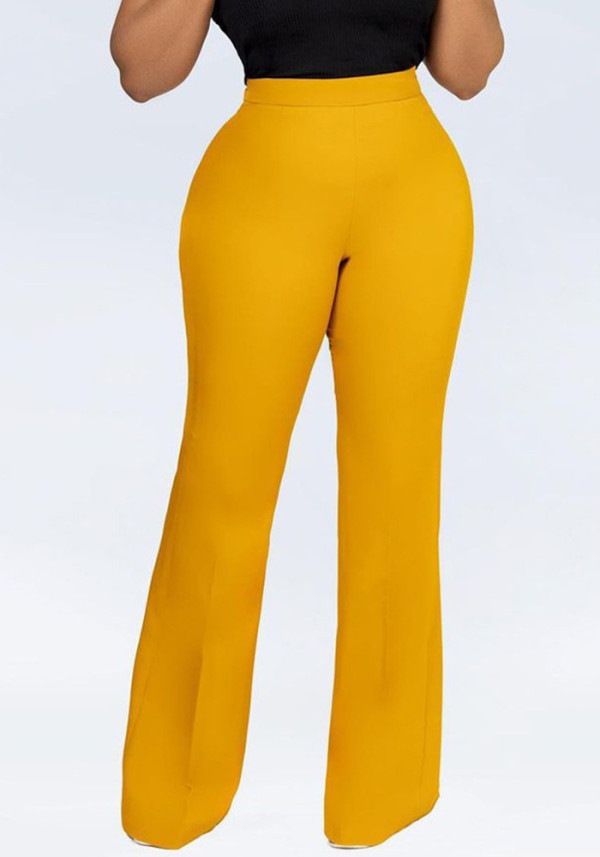 Women Casual Solid Stretchy Wide-Leg Jumpsuit