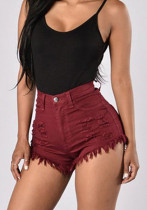 Women Ripped Denim Shorts Women Ripped Denim Shorts