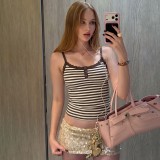 Women French-style sexy sleeveless summer lace-trim camisole