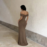 Women Sexy Off-Shoulder Lace Bodycon Dress