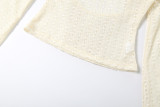 Women sexy summer backless cowl-neck off-shoulder long-sleeve top