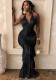 Women Solid Halter-Neck Bodycon Dress