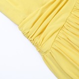 Women Summer Halter-Neck Backless Sleeveless Solid Dress