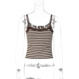 Women French-style sexy sleeveless summer lace-trim camisole