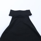 Women Sexy Halter-Neck Backless Lace-Up Dress