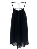 Women's Solid Color Halter Neck Low Back Formal Party Evening Dress