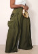 Women's Street Lace-Up Ruffle Patchwork Loose Straight Leg Pants