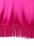 Women's African Solid Color Bat Sleeve Satin Tassel Lace-Up Robe Dress