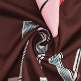 Summer Women's Tight-Fit Stretch Casual Print Shorts