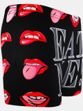 Summer Women's Tight-Fit Stretch Casual Print Shorts
