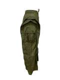 Women's Street Lace-Up Ruffle Patchwork Loose Straight Leg Pants